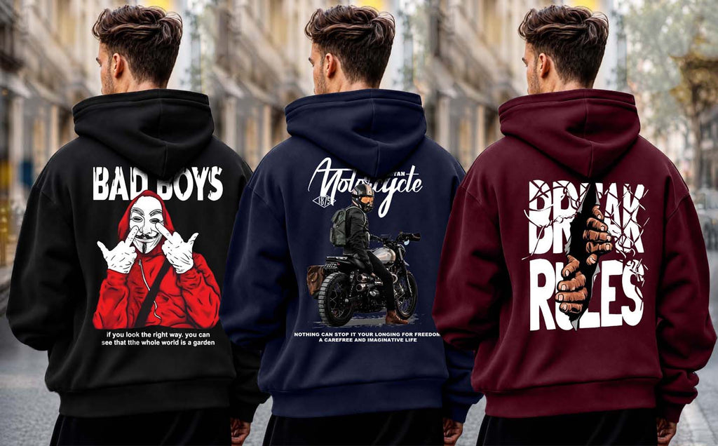 Why Bro Men's 3 Pcs Hoodie Combo