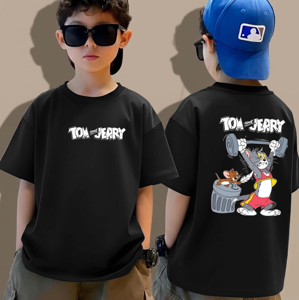 Tom & Jerry - Boys Over Size Printed T-shirt