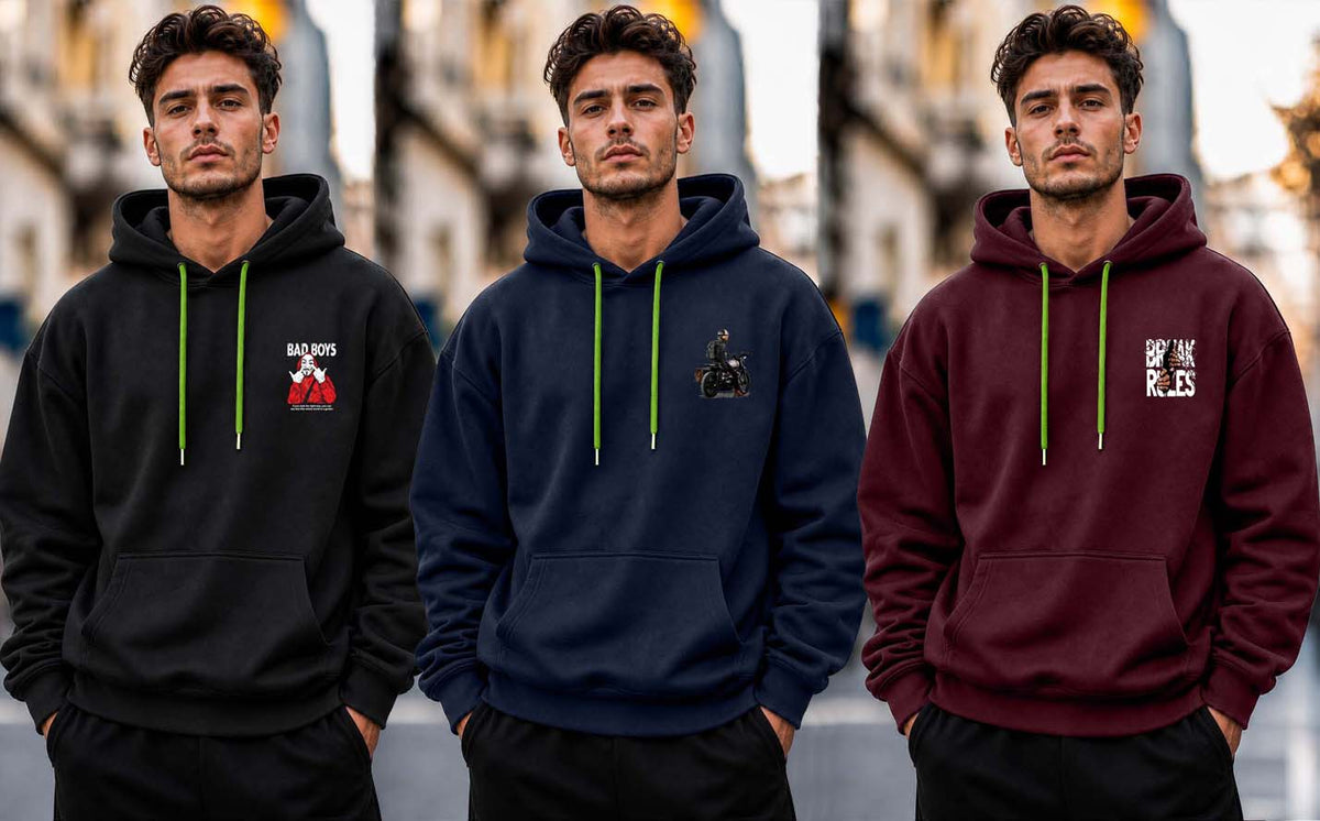Why Bro Men's 3 Pcs Hoodie Combo