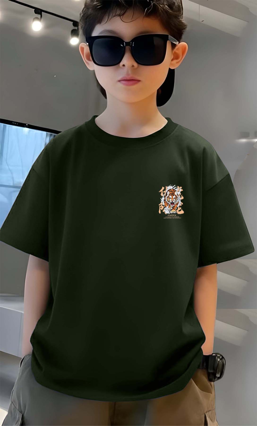 Tiger - Boys Over Size Printed T-shirt