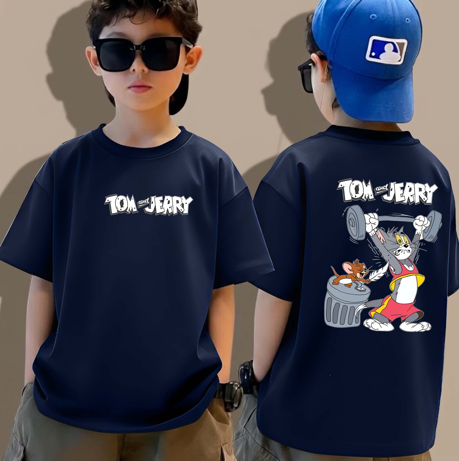 Tom & Jerry - Boys Over Size Printed T-shirt