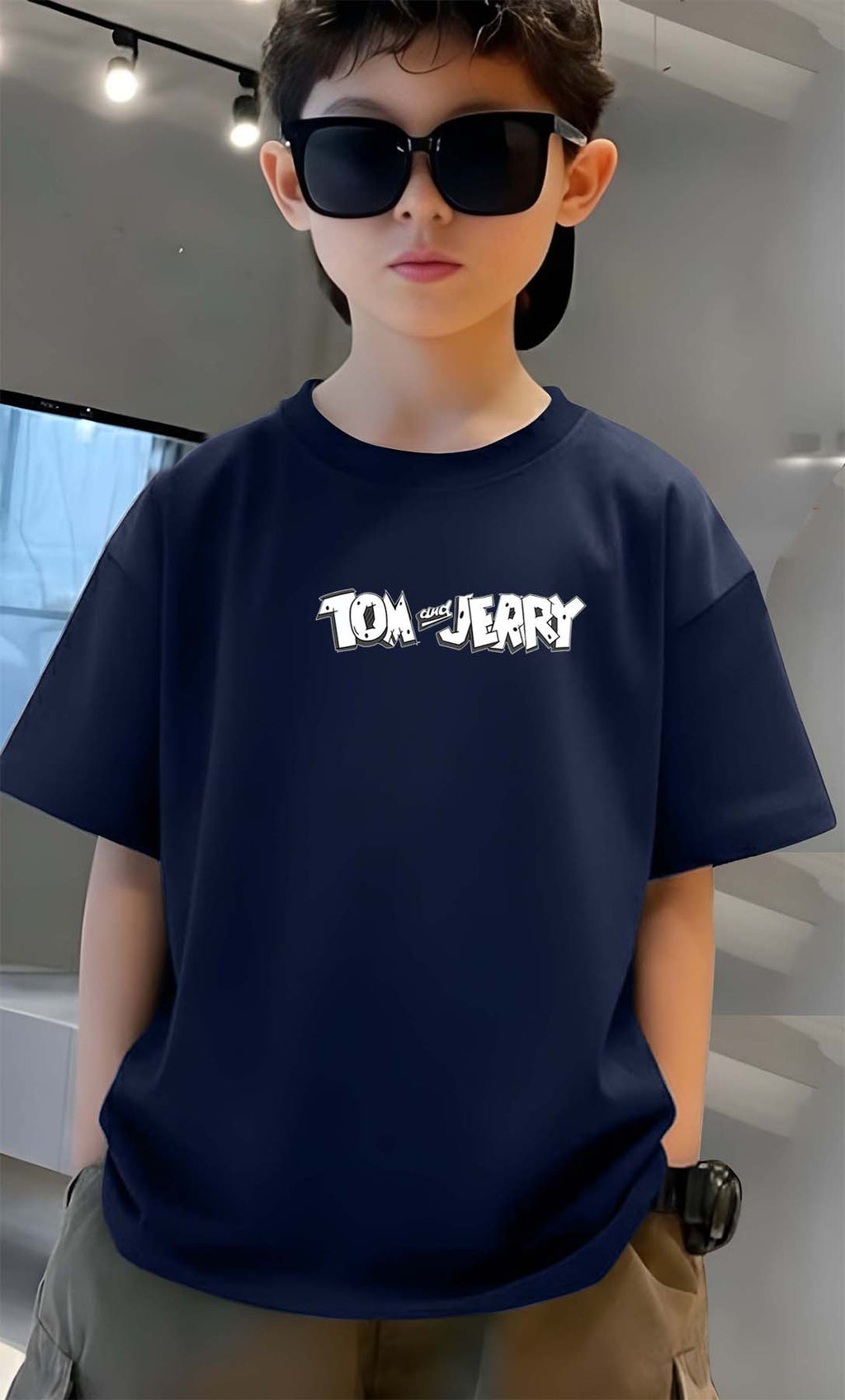 Tom & Jerry - Boys Over Size Printed T-shirt