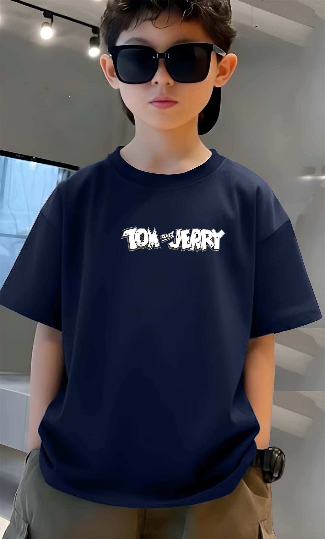 Tom & Jerry - Boys Over Size Printed T-shirt