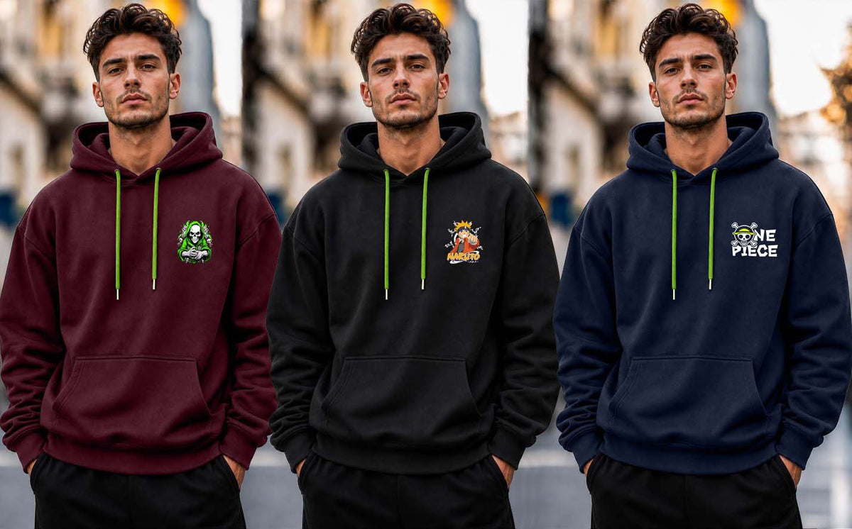 Why Bro Men's 3 Pcs Hoodie Combo