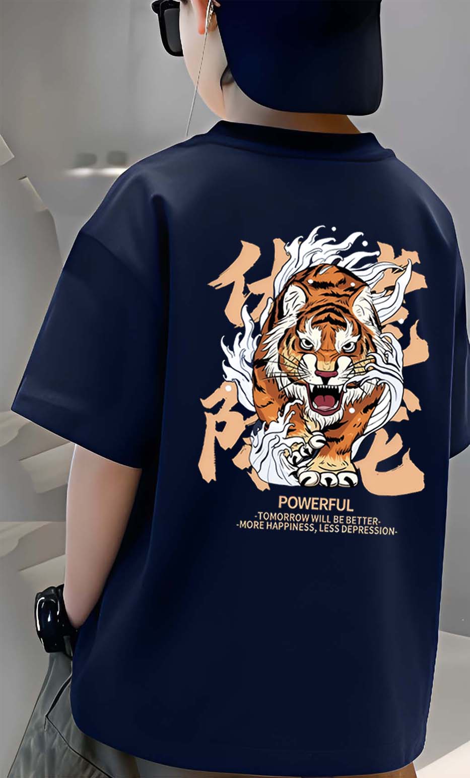 Tiger - Boys Over Size Printed T-shirt