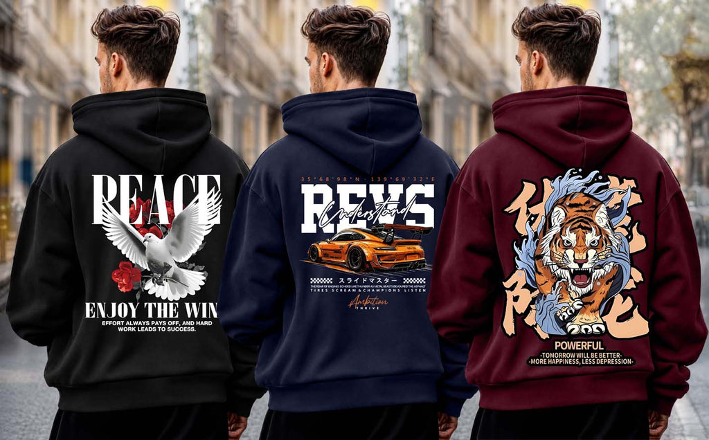 Why Bro Men's 3 Pcs Hoodie Combo