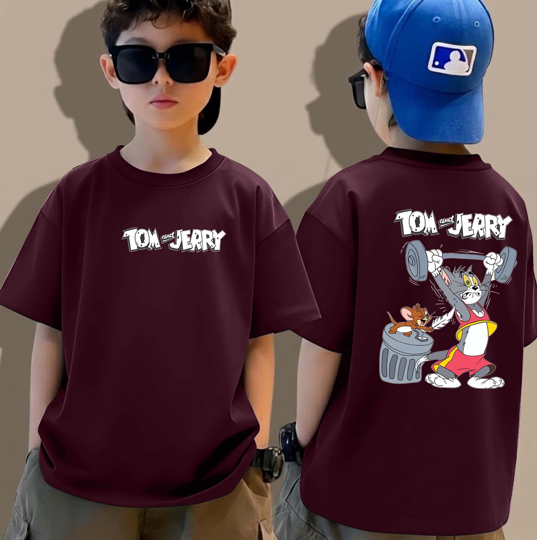 Tom & Jerry - Boys Over Size Printed T-shirt