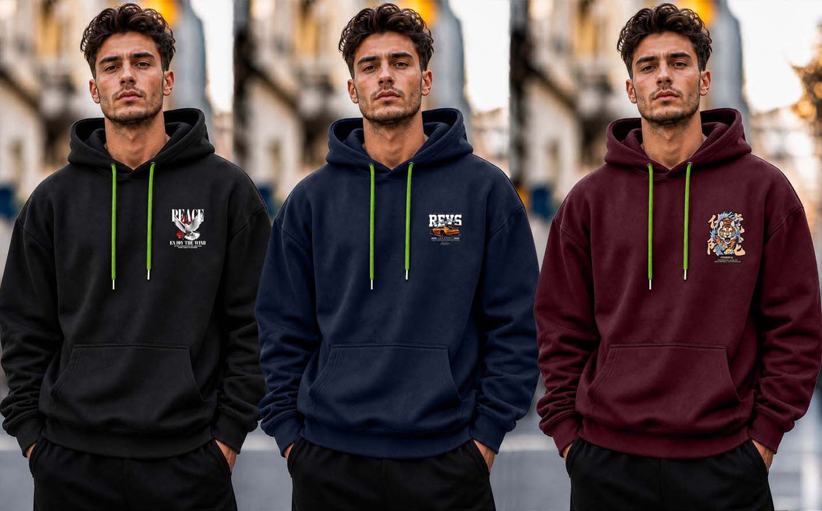 Why Bro Men's 3 Pcs Hoodie Combo