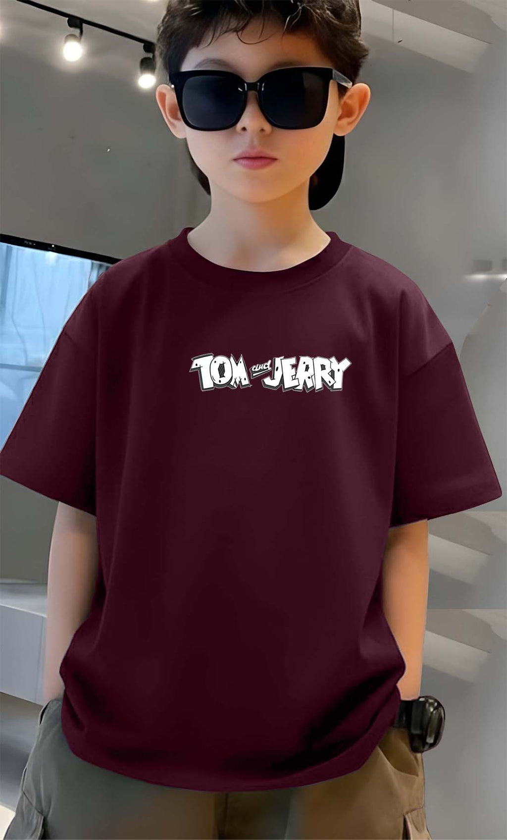 Tom & Jerry - Boys Over Size Printed T-shirt