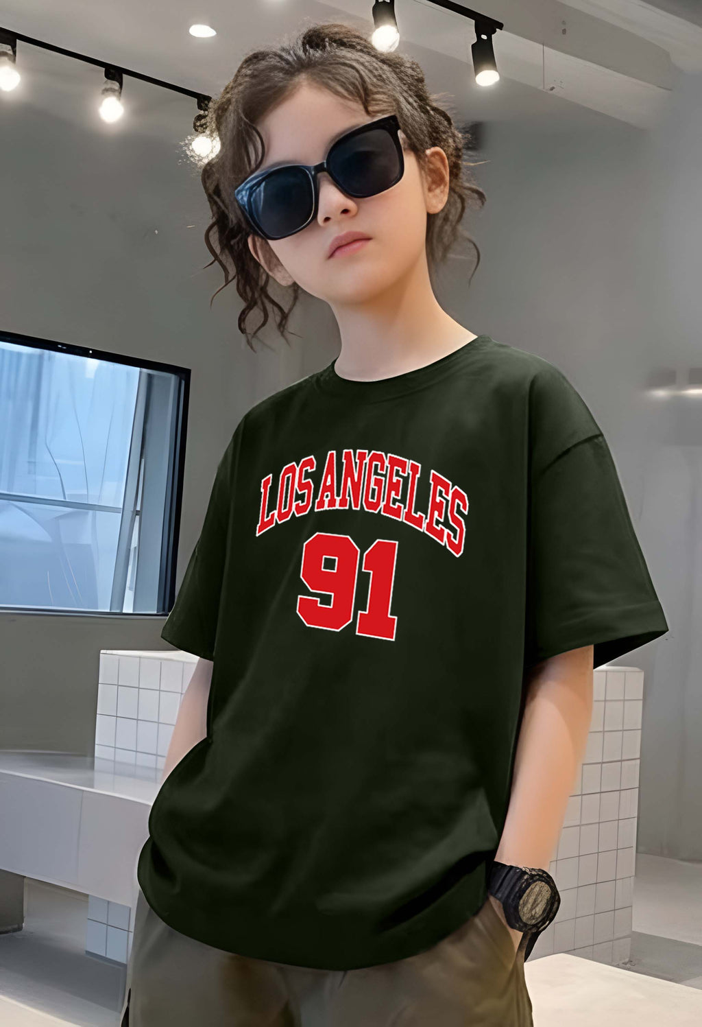 LosAngels - kids Girls Over sized T shirt