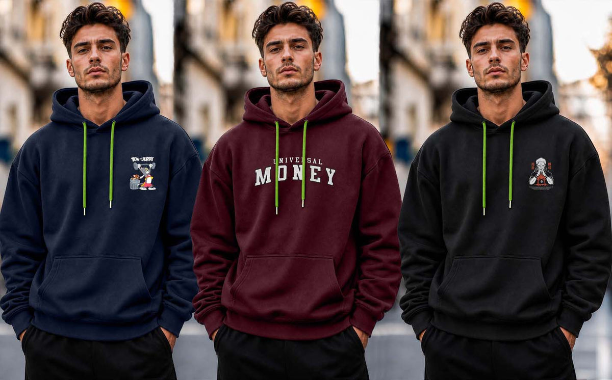 Why Bro Men's 3 Pcs Hoodie Combo