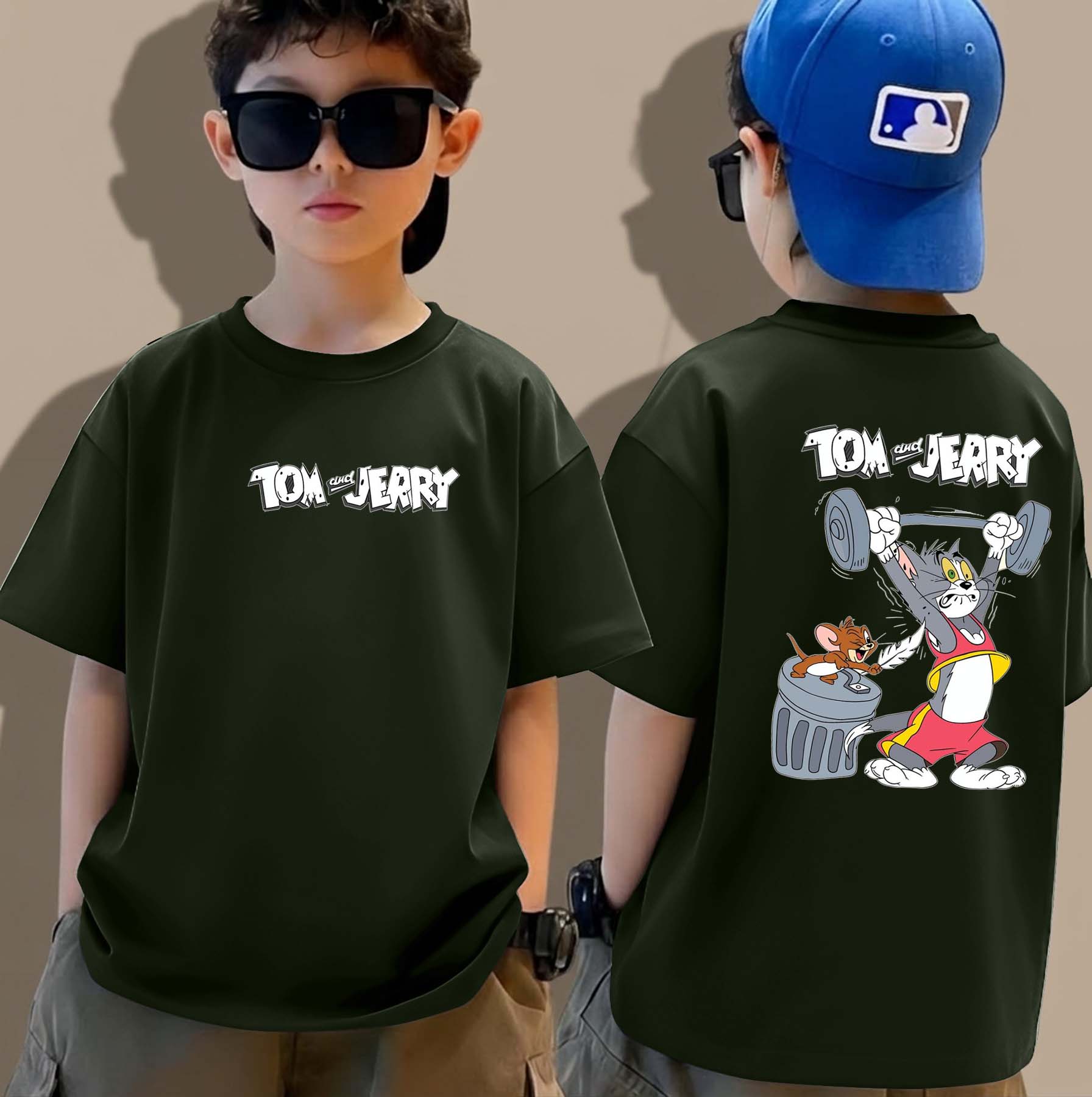 Tom & Jerry - Boys Over Size Printed T-shirt