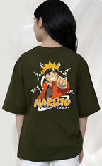 Narutto  - kids Girls Over sized T shirt