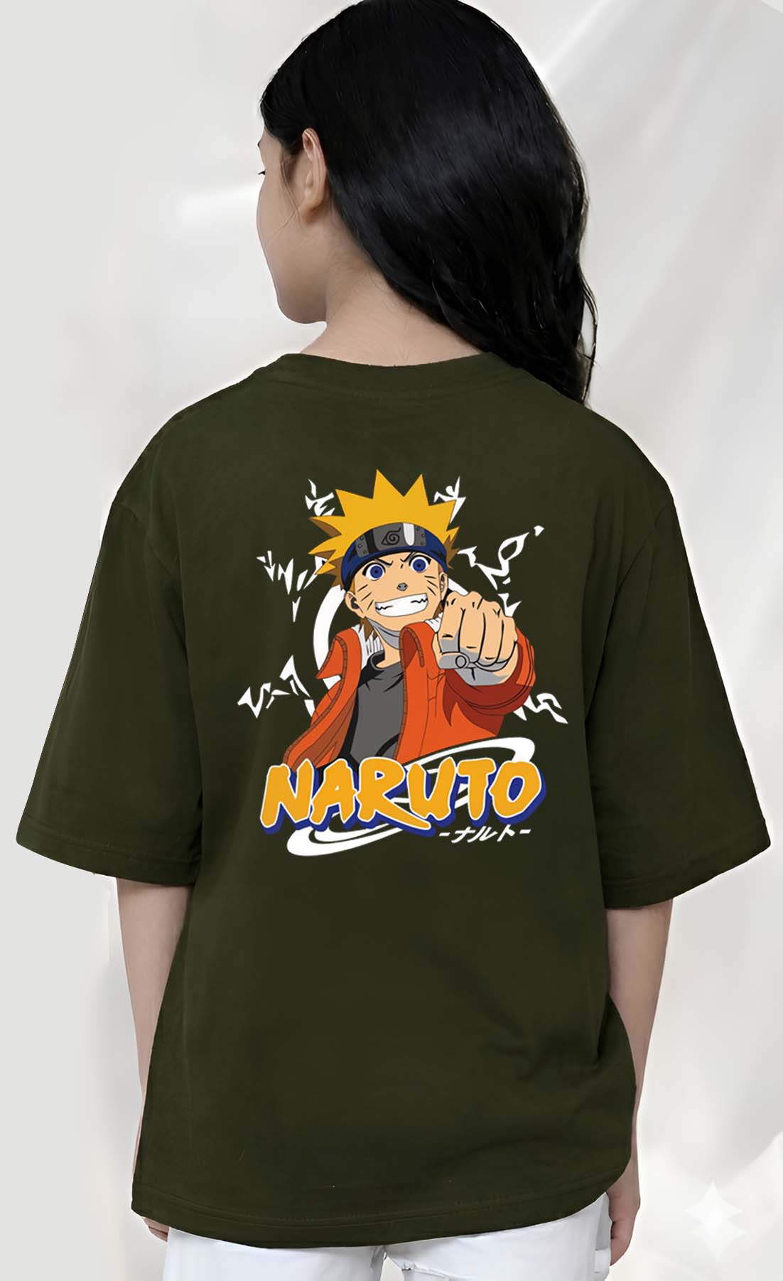 Narutto  - kids Girls Over sized T shirt