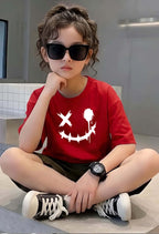 Smiley - kids Girls Over sized T shirt
