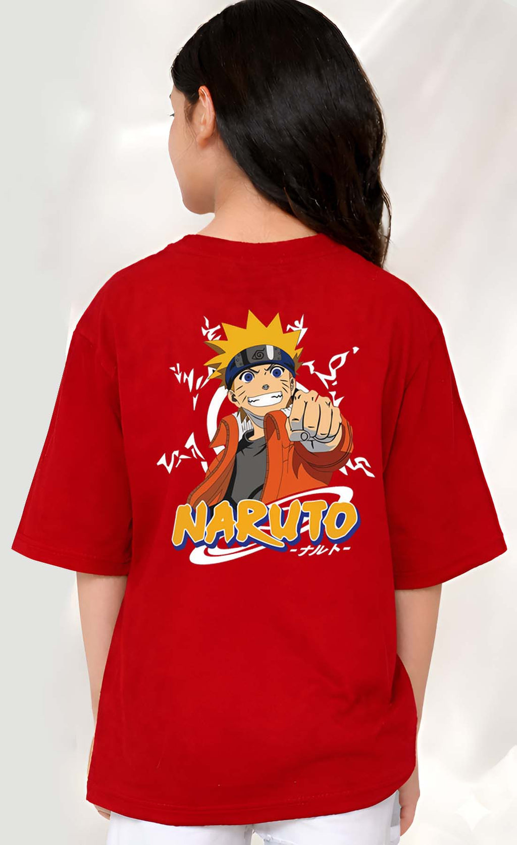 Narutto  - kids Girls Over sized T shirt