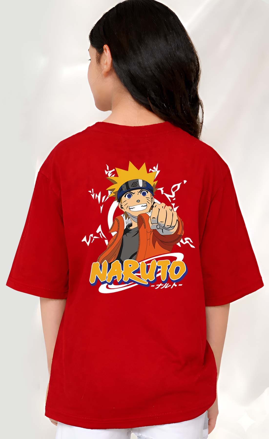 Narutto  - kids Girls Over sized T shirt