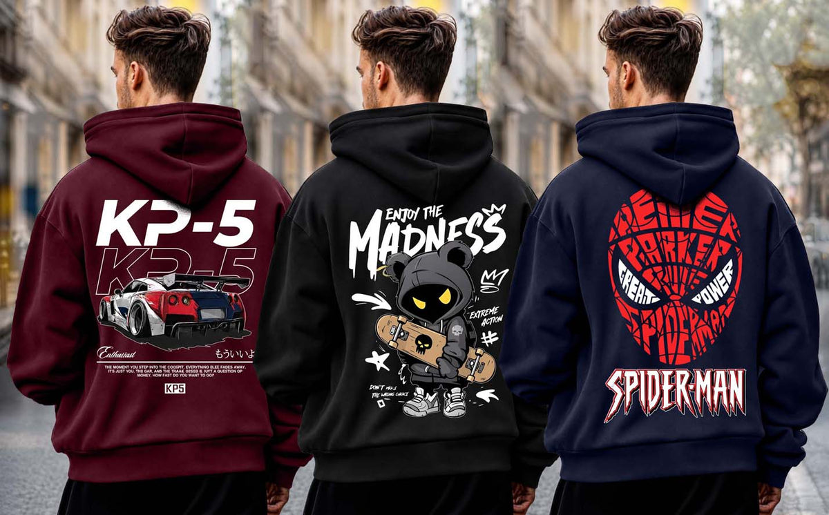 Why Bro Men's 3 Pcs Hoodie Combo