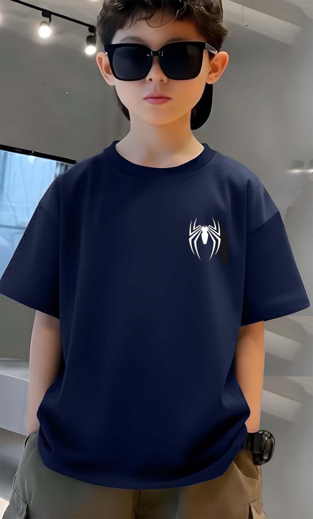Spider Man - Boys Over Size Printed T-shirt