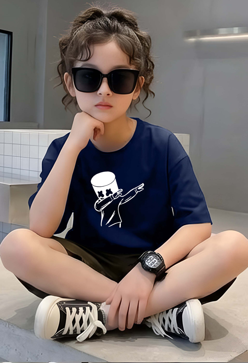 Helio - kids Girls Over sized T shirt