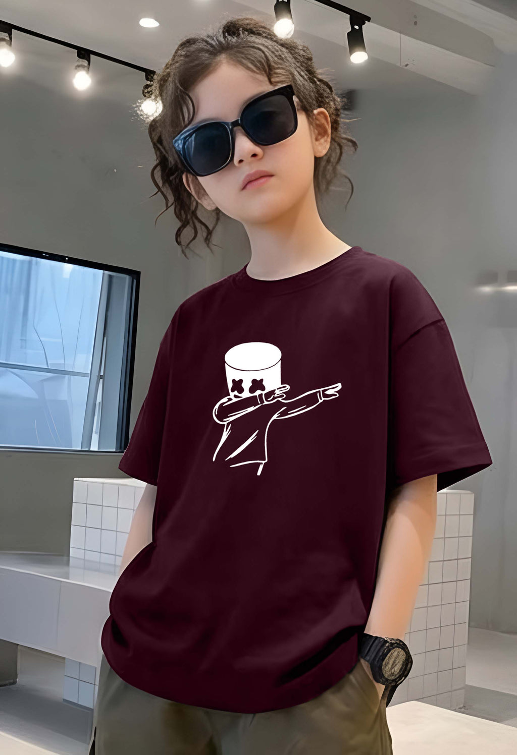 Helio - kids Girls Over sized T shirt