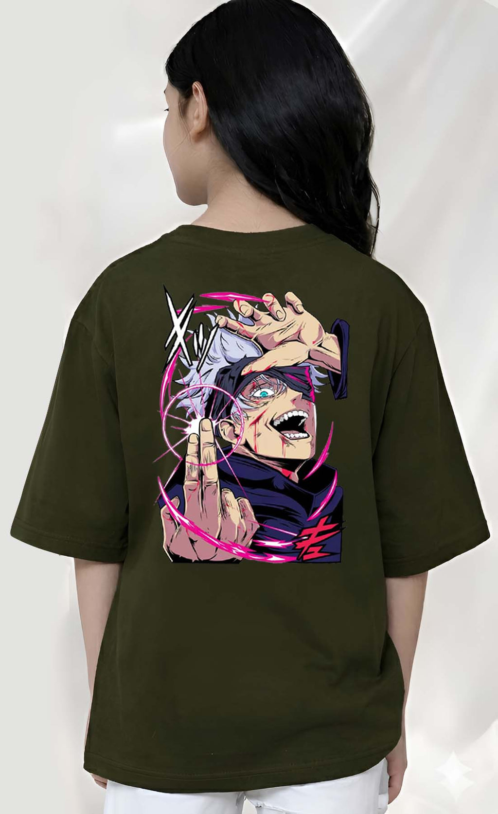 Anime  - kids Girls Over sized T shirt