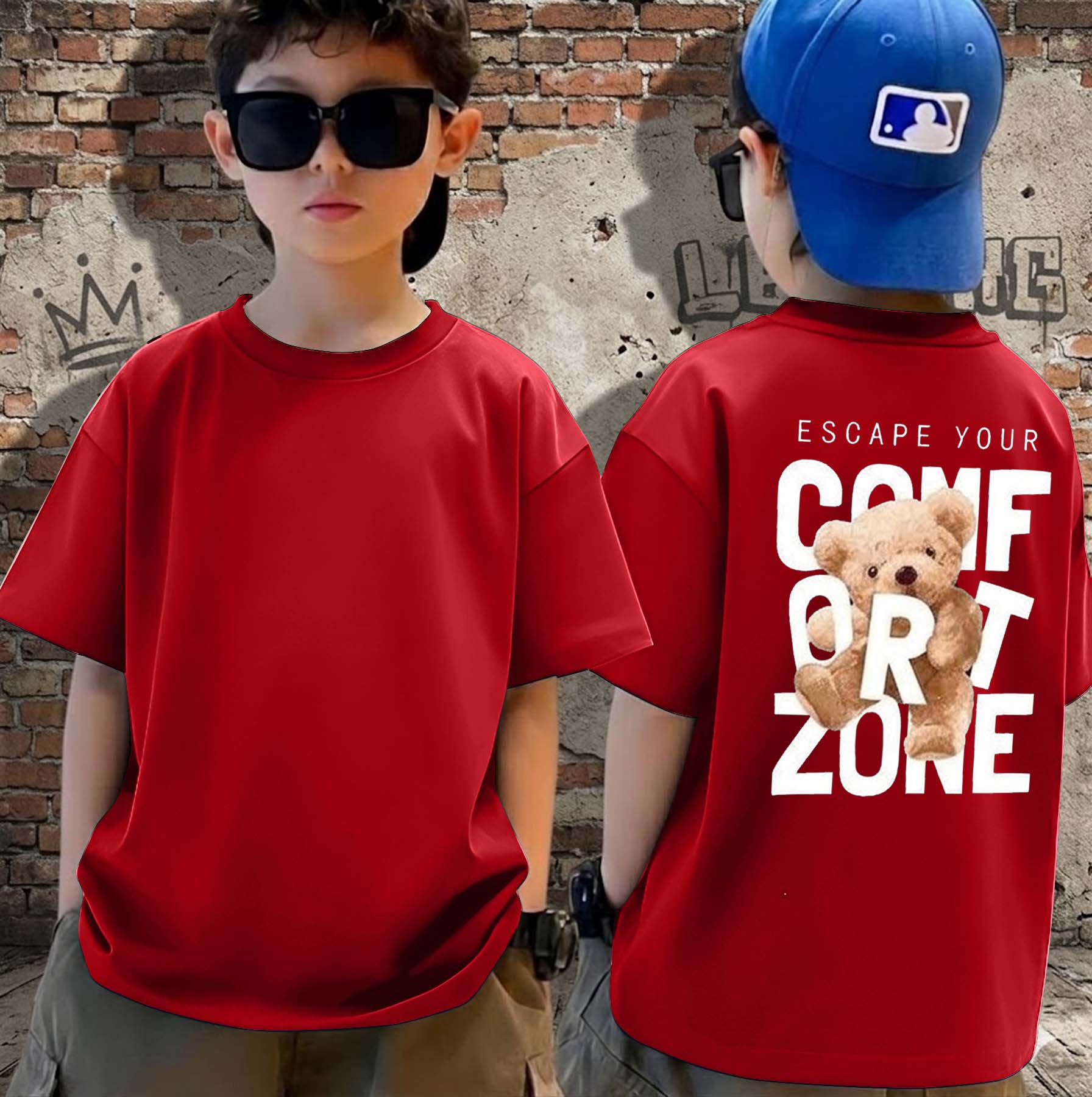 Core Panda - Boys Over Size Printed T-shirt