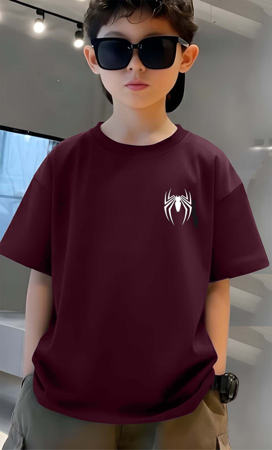 Spider Man - Boys Over Size Printed T-shirt