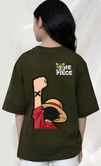 One Piece - kids Girls over sized T shirt