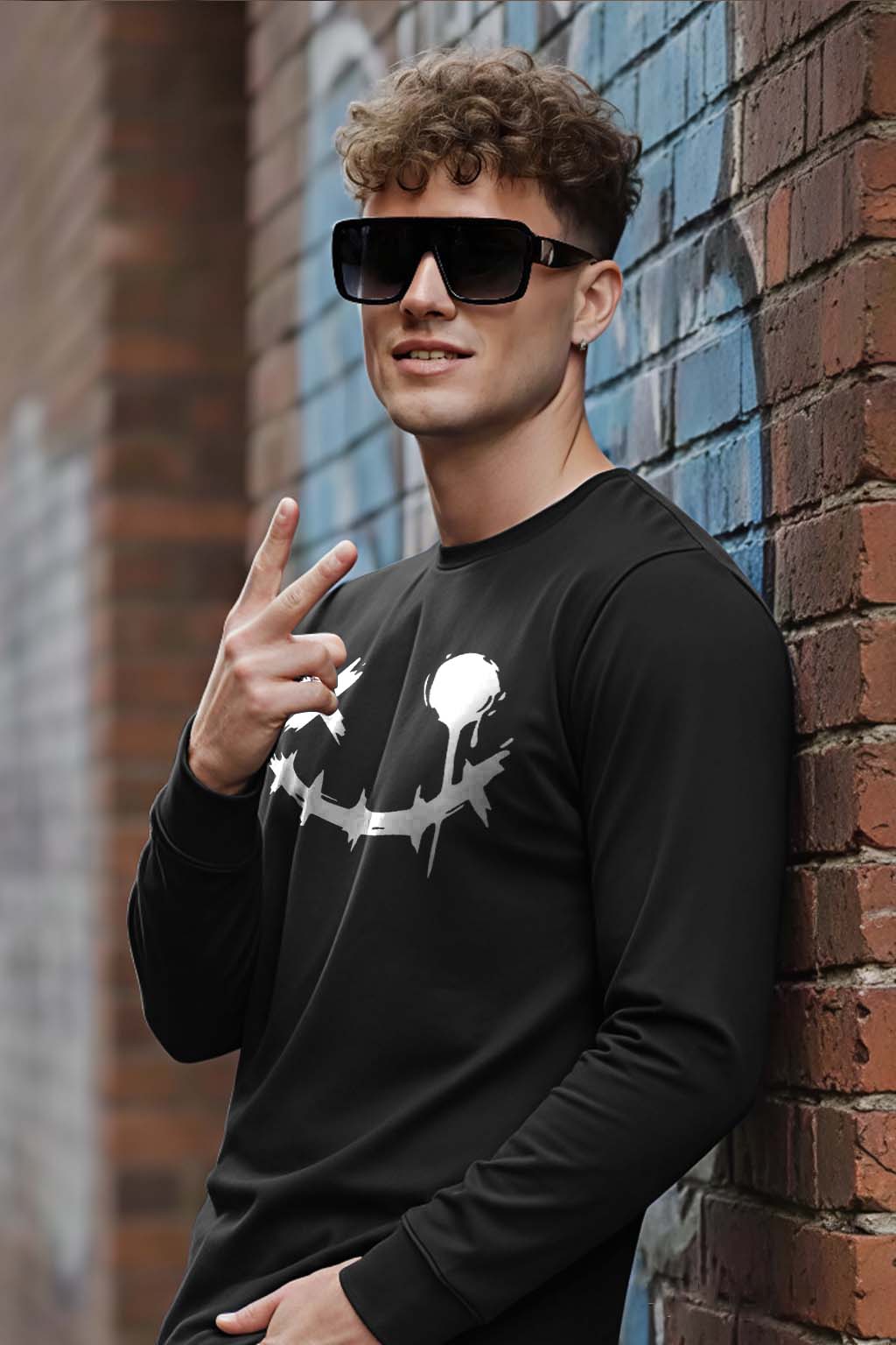 Smiley - Men's Fullsleeve T-shirts