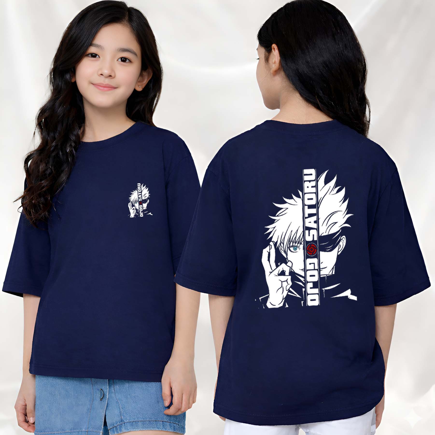 Gojo  - kids Girls Over sized T shirt