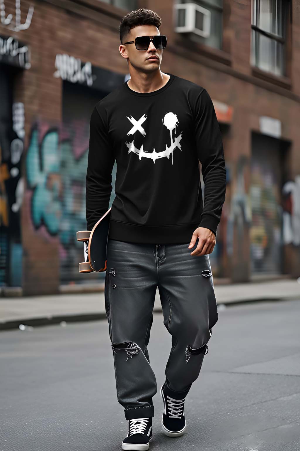 Smiley - Men's Fullsleeve T-shirts