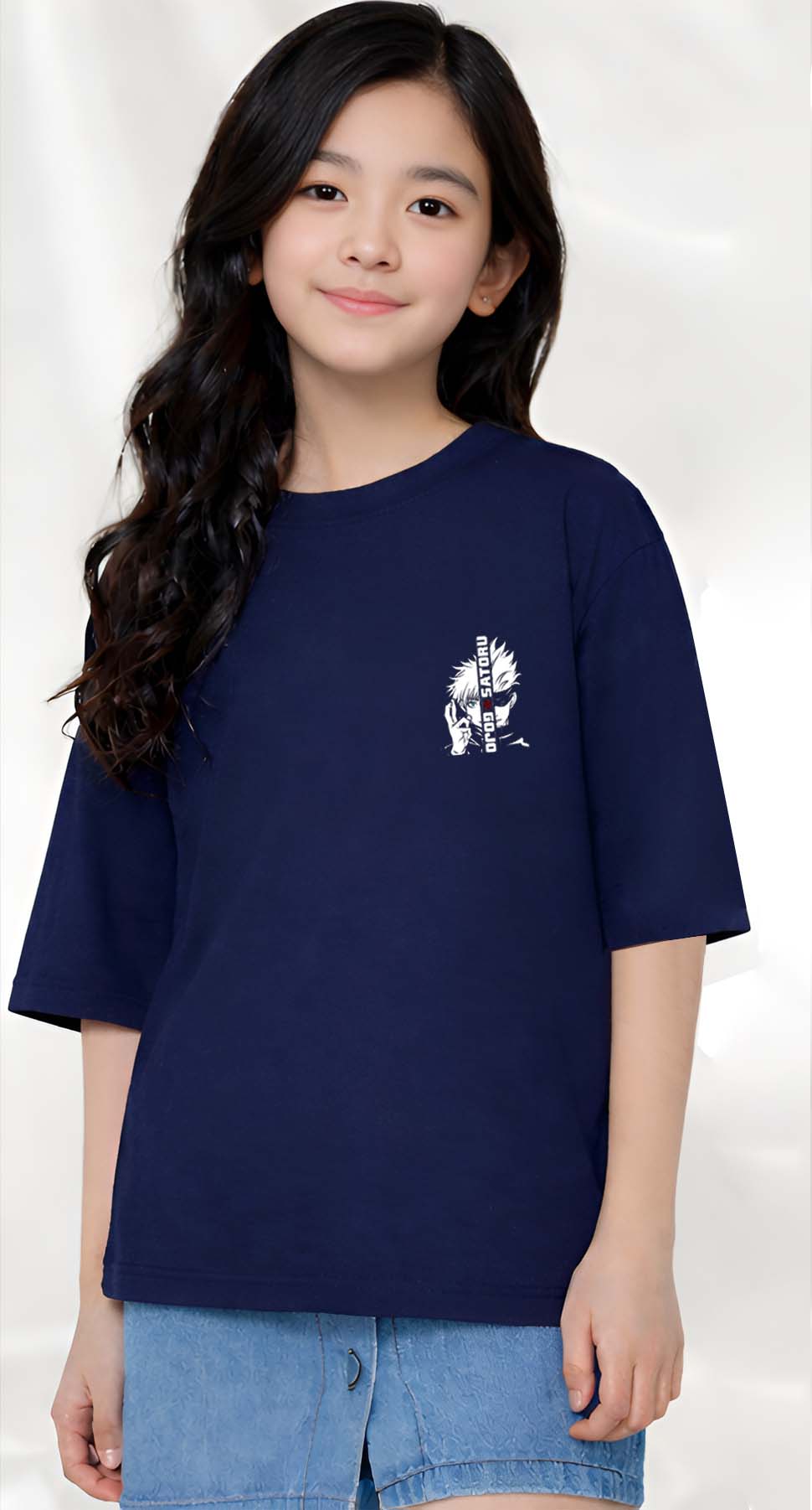 Gojo  - kids Girls Over sized T shirt