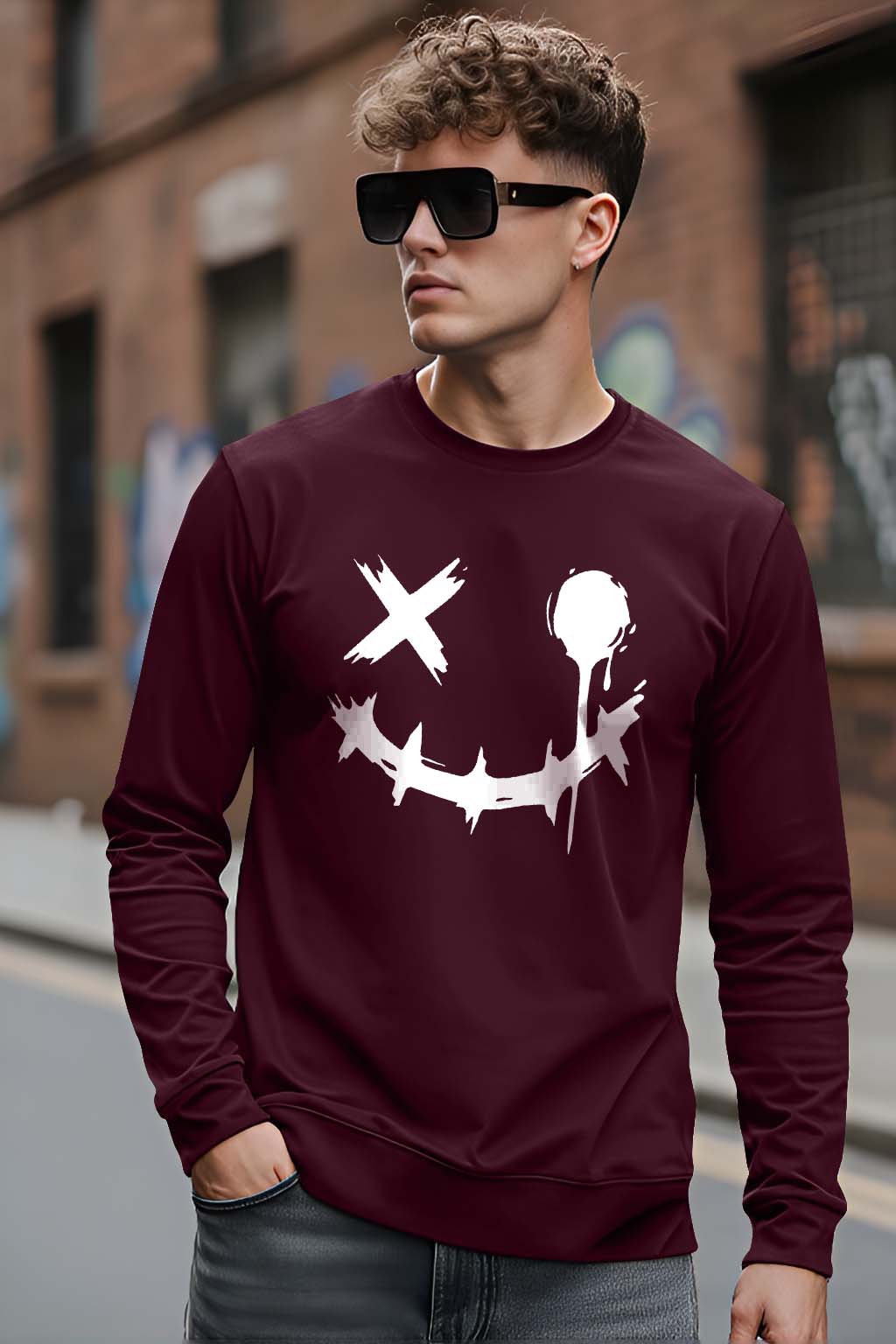 Smiley - Men's Fullsleeve T-shirts