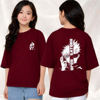 Gojo  - kids Girls Over sized T shirt