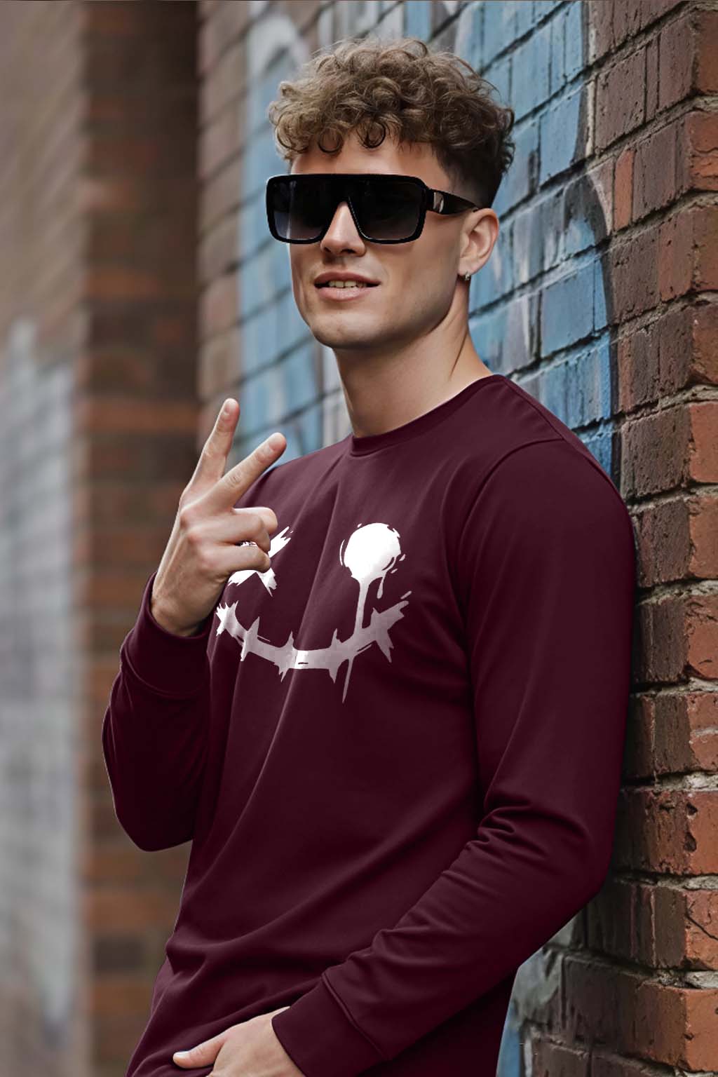 Smiley - Men's Fullsleeve T-shirts