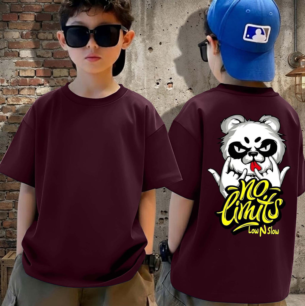 No Limits - Boys Over Size Printed T-shirt