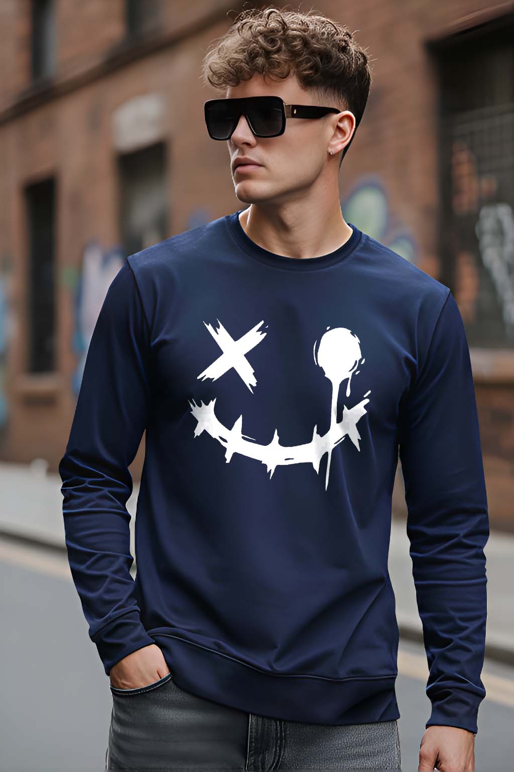 Smiley - Men's Fullsleeve T-shirts