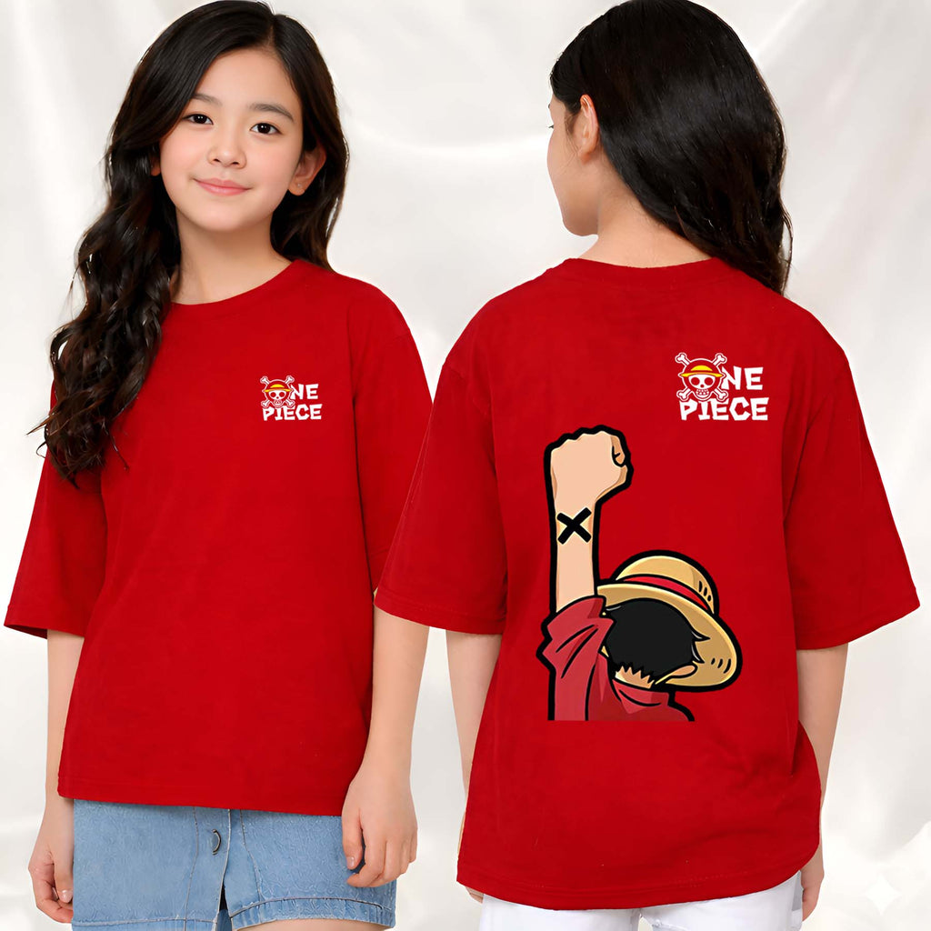 One Piece - kids Girls over sized T shirt