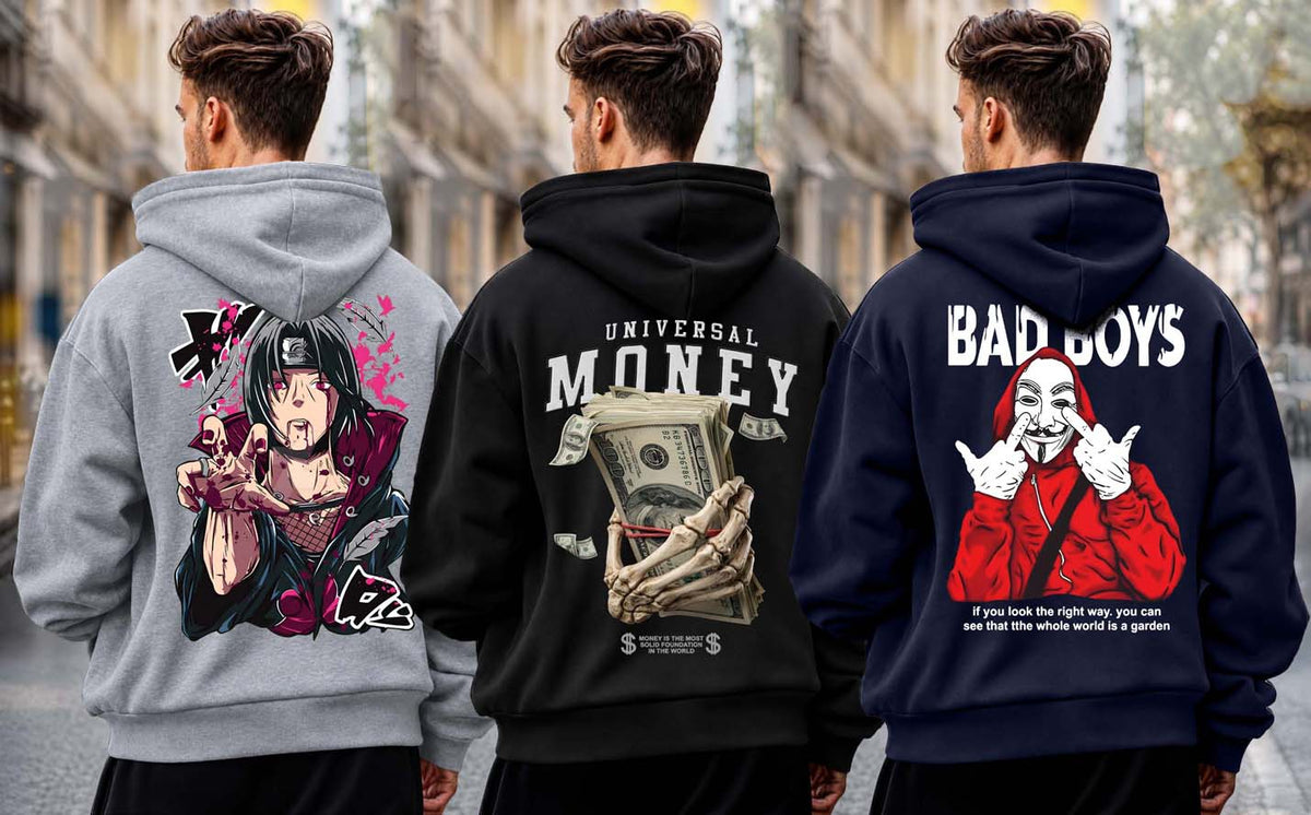 Why Bro Men's 3 Pcs Hoodie Combo