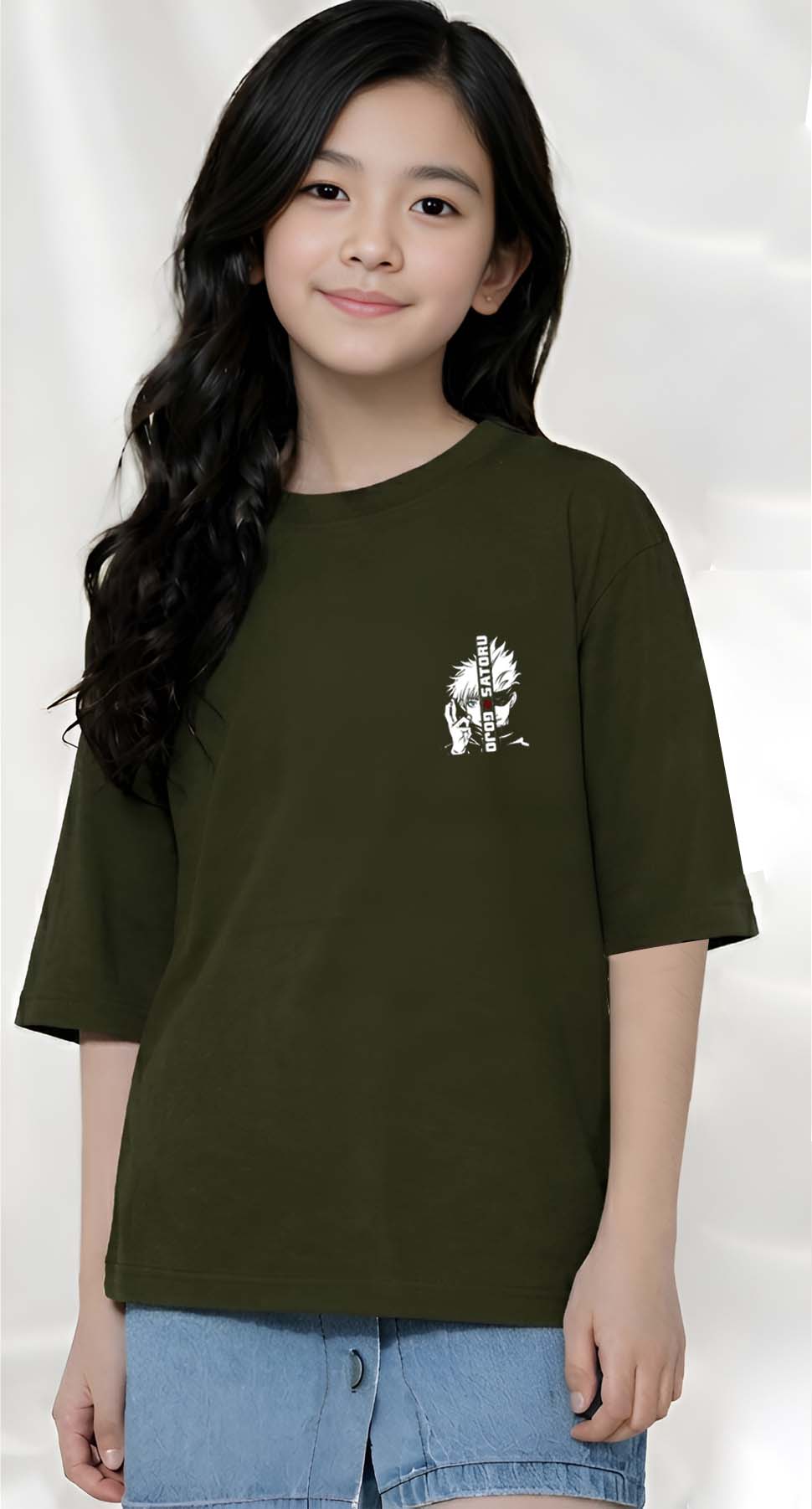 Gojo  - kids Girls Over sized T shirt