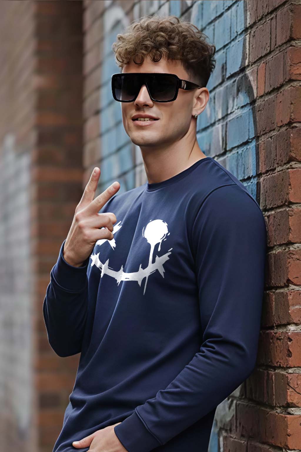Smiley - Men's Fullsleeve T-shirts