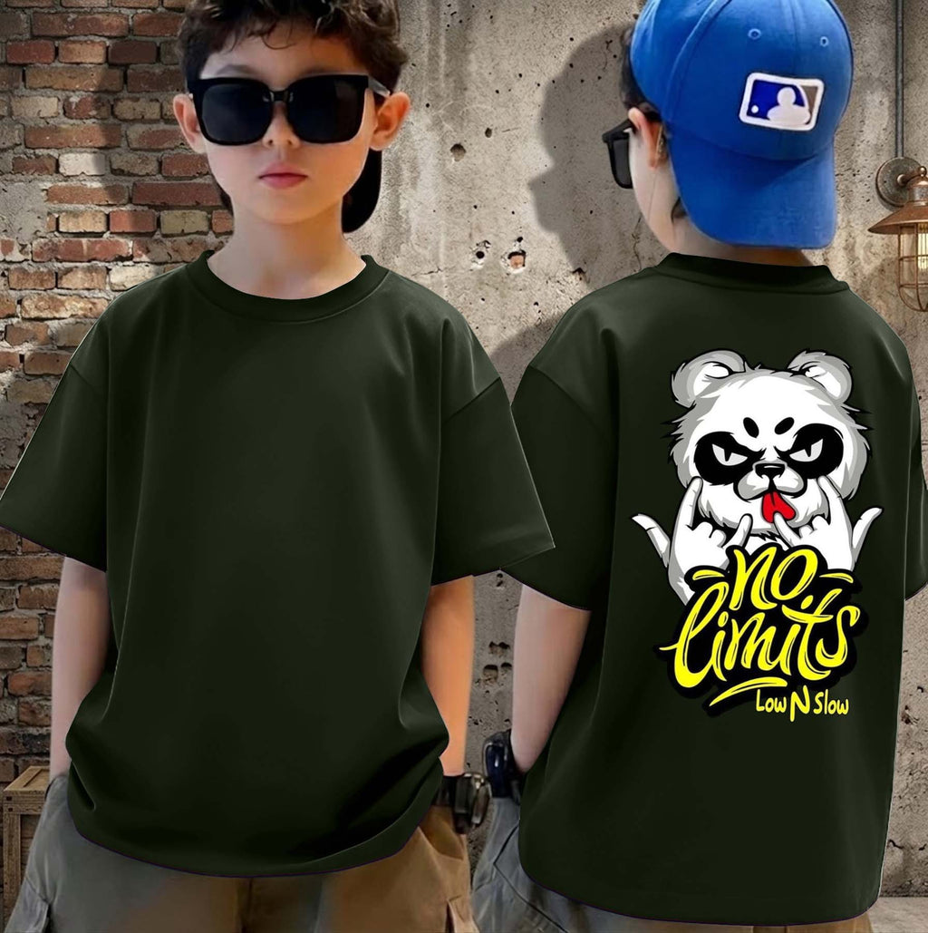 No Limits - Boys Over Size Printed T-shirt