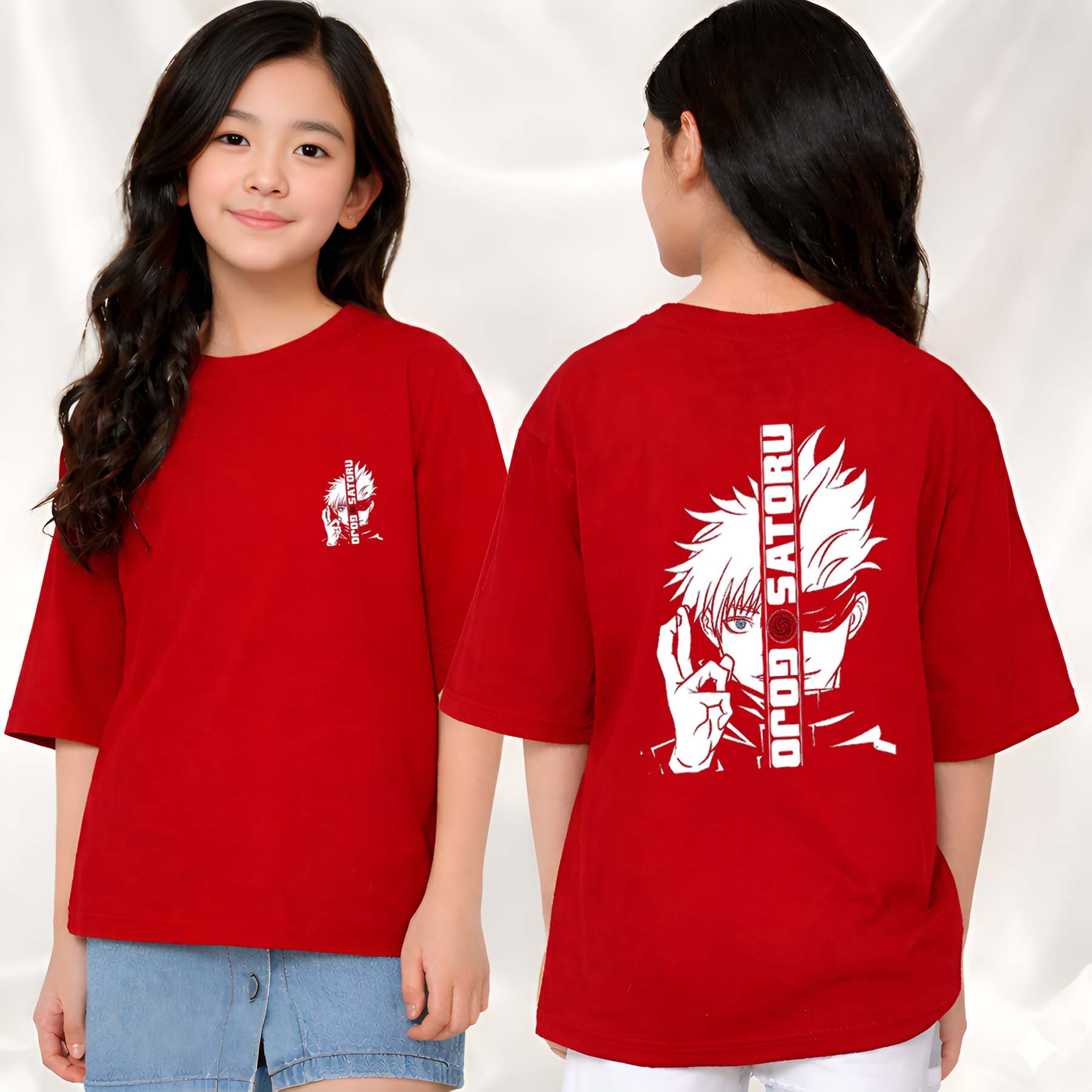 Gojo  - kids Girls Over sized T shirt
