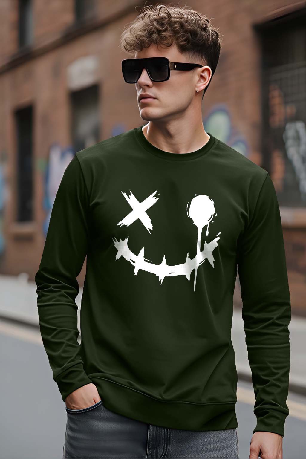 Smiley - Men's Fullsleeve T-shirts