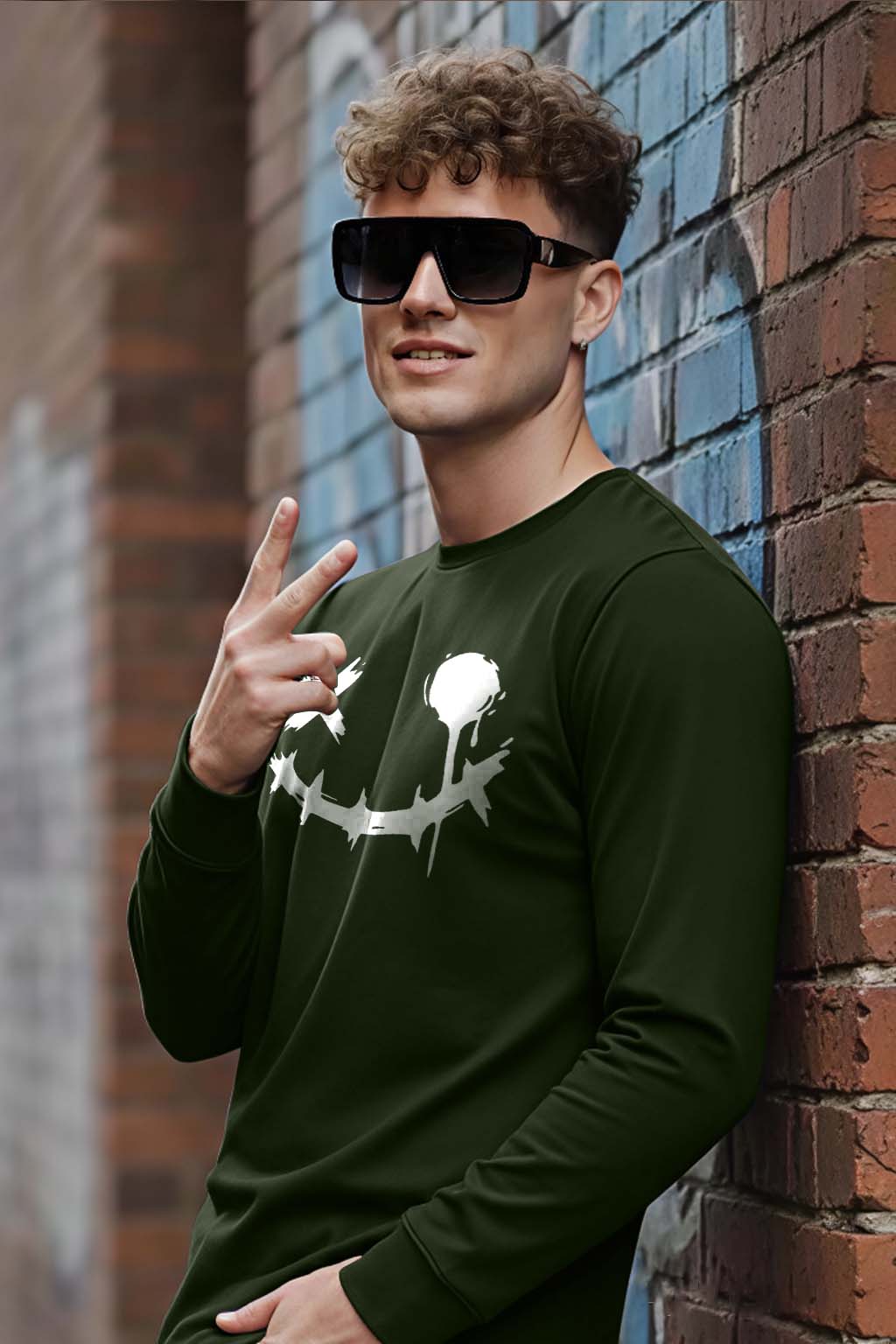 Smiley - Men's Fullsleeve T-shirts