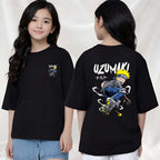 Uzumaki  - kids Girls Over sized T shirt