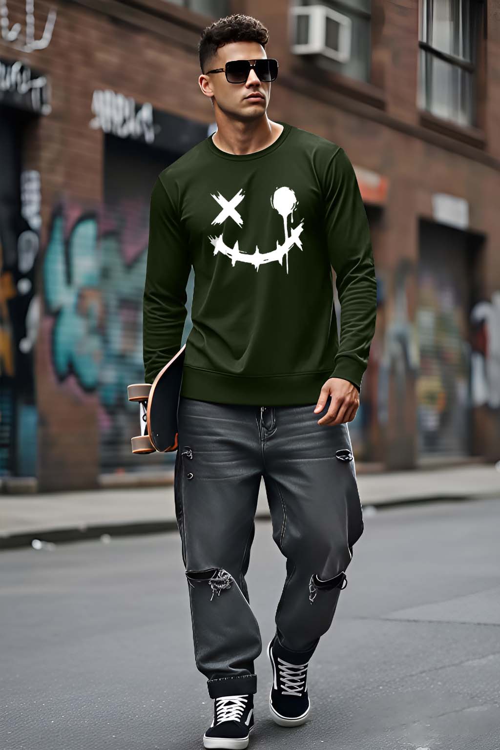 Smiley - Men's Fullsleeve T-shirts