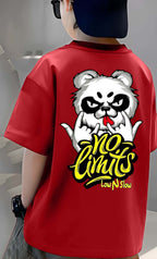 No Limits - Boys Over Size Printed T-shirt