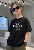 Vblack - kids Girls Over sized T shirt